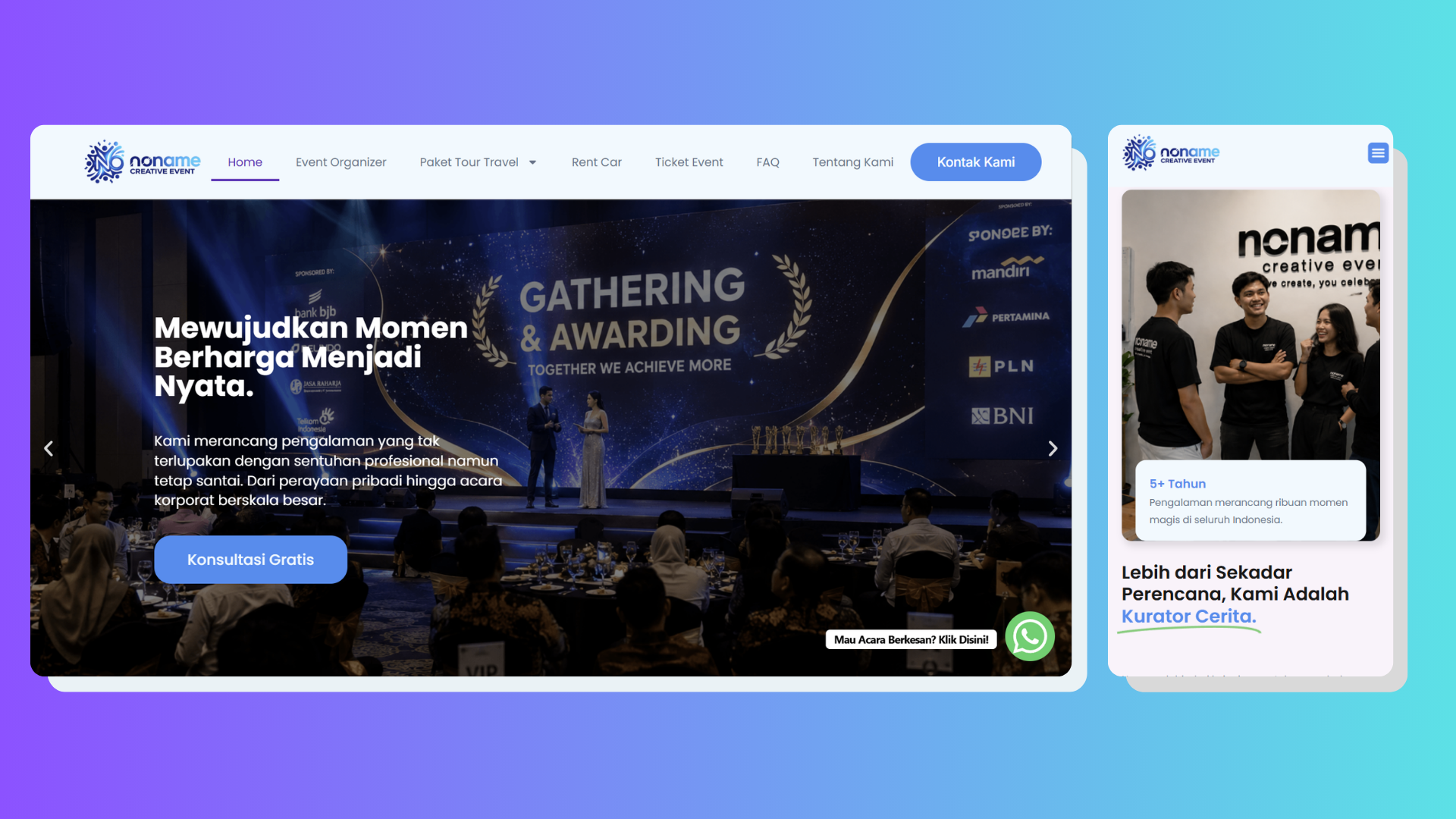 Homepage & Hero Section